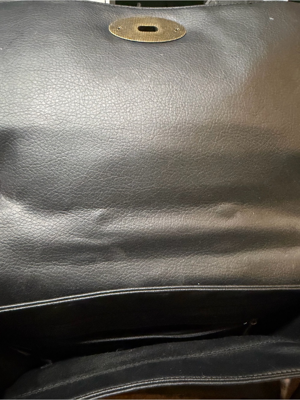 Loungefly Black Skull Print Messenger Bag with Brass Accents - Picture 6 of 9